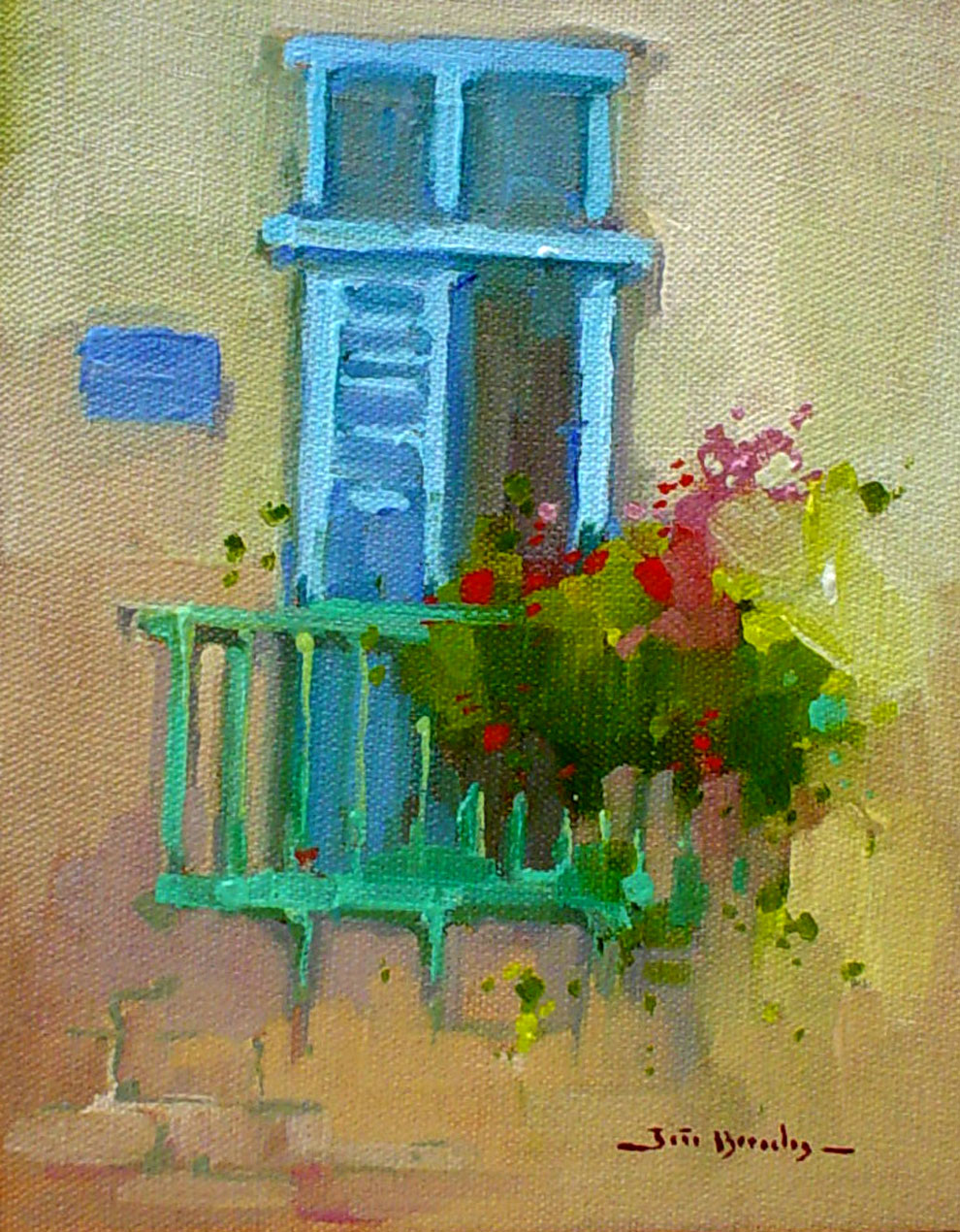 Window with Flowers