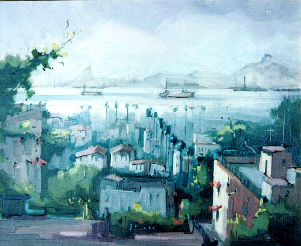 Rio city viewed from the studio