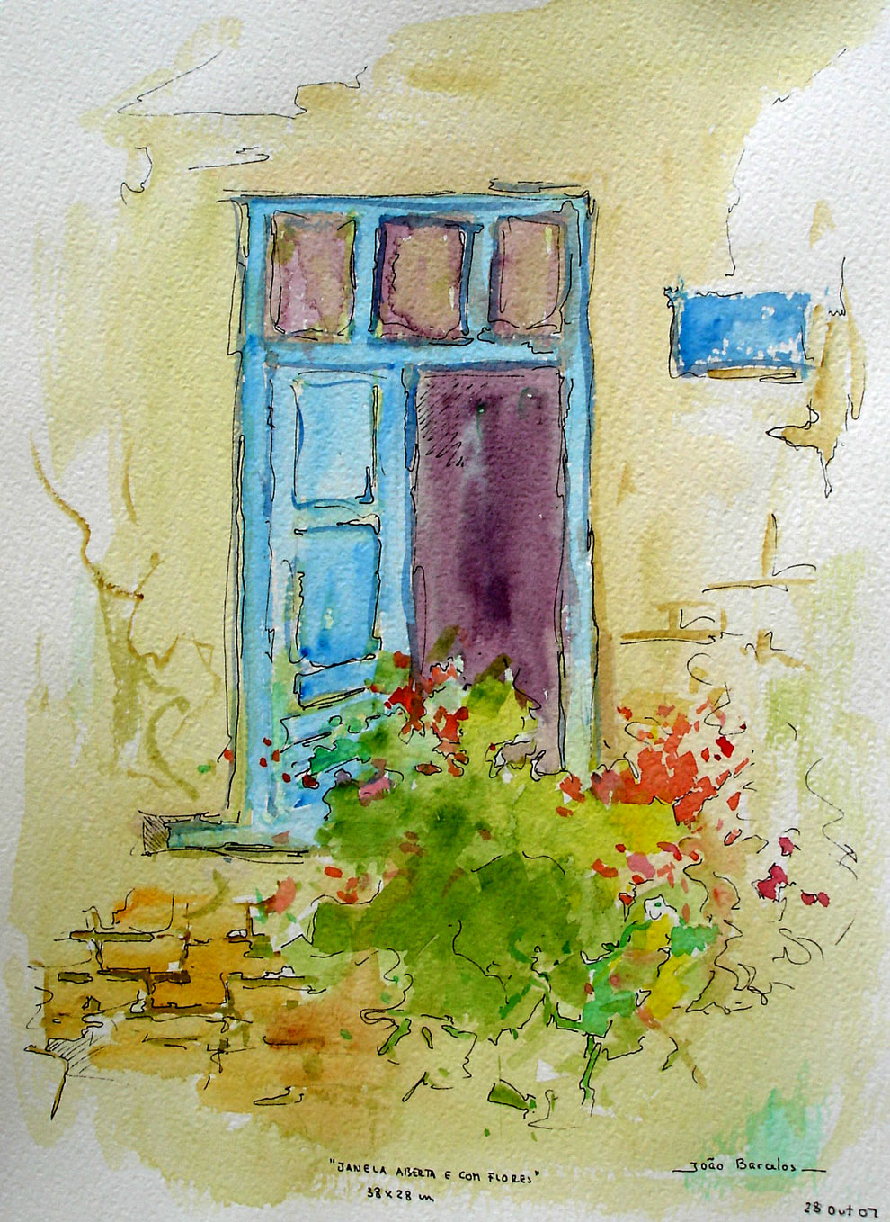 Window with Flowers