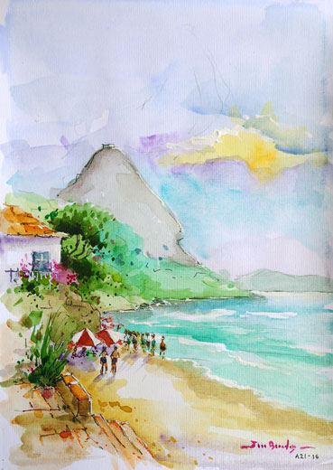 Praia Vermelha with Pão de Açúcar