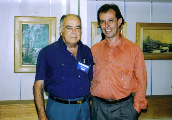 With the artist Fábio Barros